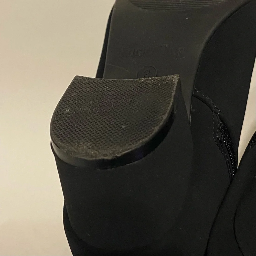 Kid’s Black Dressy Heeled Ankle Boots (Worn Only Once)